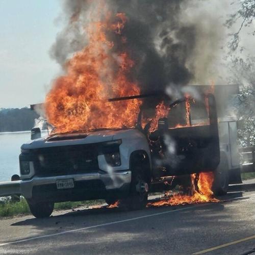 Work truck destroyed by fire at Dam B, Local News