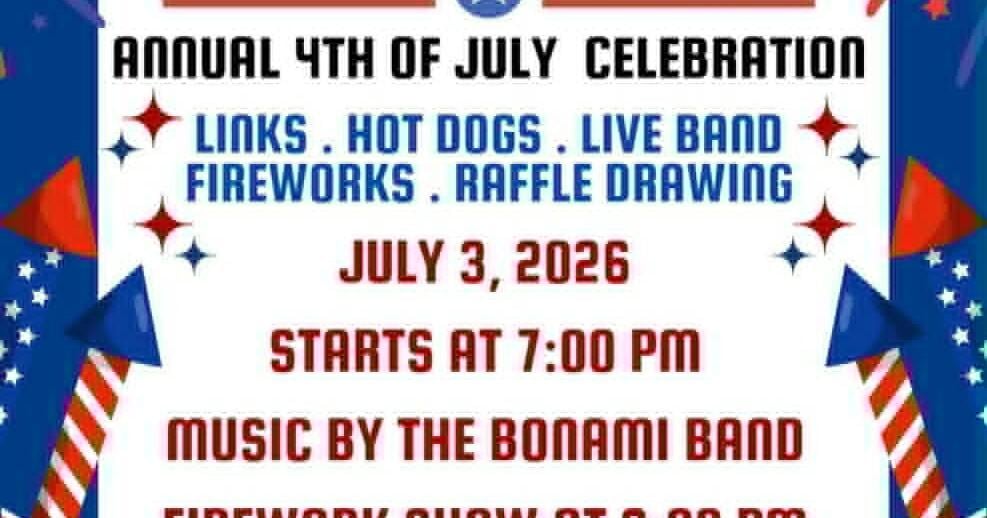 Roganville Volunteer Fire Department to Host Annual Fourth of July Celebration
