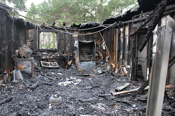 Fire destroys a home south of Jasper | Local News | kjas.com