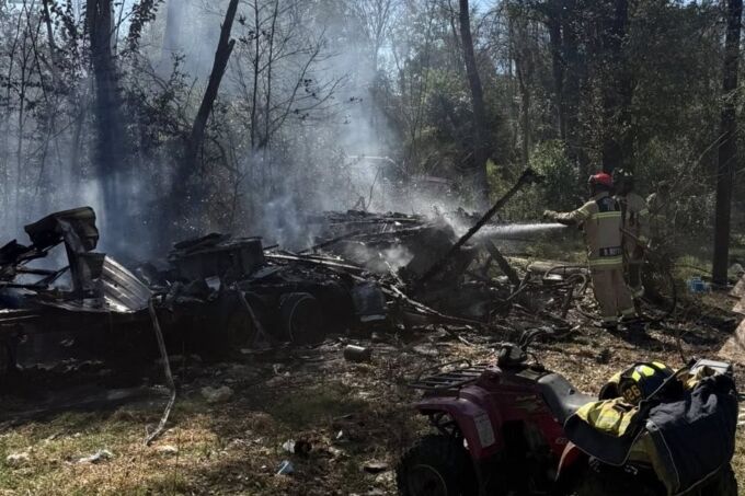 Travel trailer destroyed by fire | Local News | kjas.com