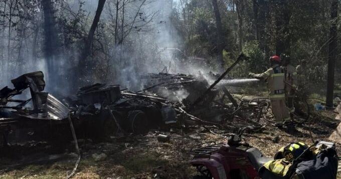 Travel trailer destroyed by fire | Local News | kjas.com