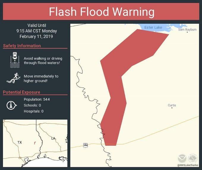 Flash Flood WARNING issued for the Angelina River below Sam Rayburn Dam Local News