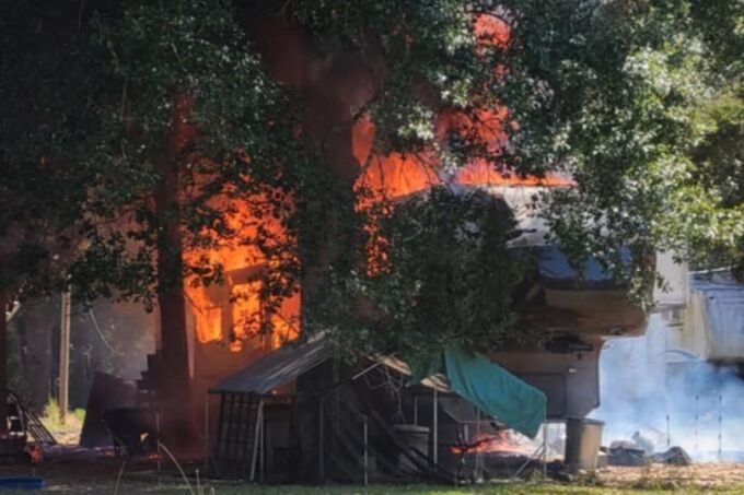 Fire and explosions destroyed a large travel trailer | Local News ...