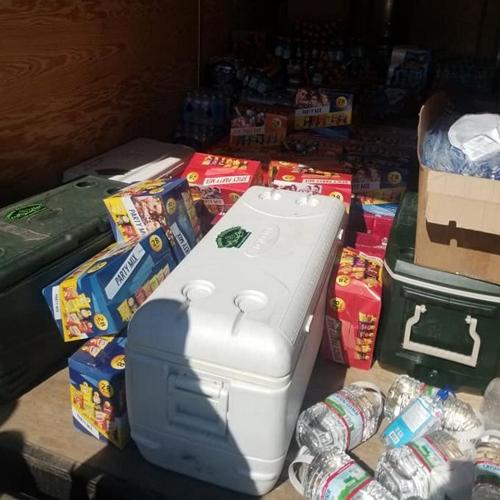 Complete Performance & Jasper VFD haul donated supplies to San