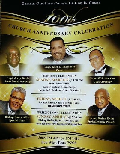 Greater Old Field COGIC celebrates 100th Anniversary | Church News ...