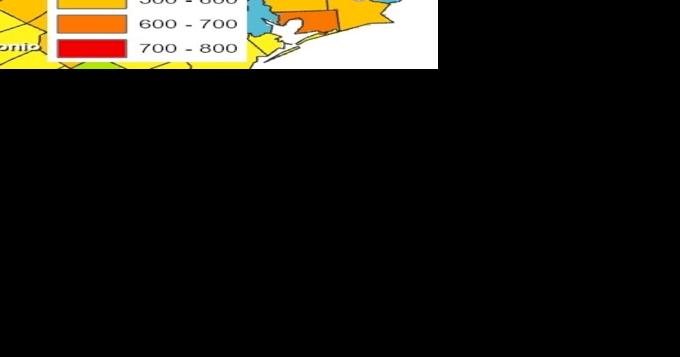 Keetch-Byram Drought Index wildfire danger averages for this area - Vimarsana News