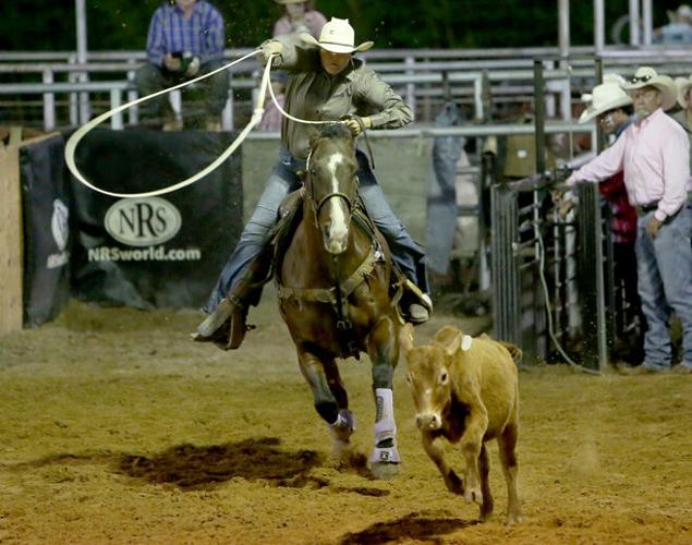 Coming out of chute 3, it's the 2023 Jasper Pro Rodeo Local News