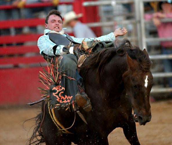 Coming out of chute 3, it's the 2023 Jasper Pro Rodeo Local News