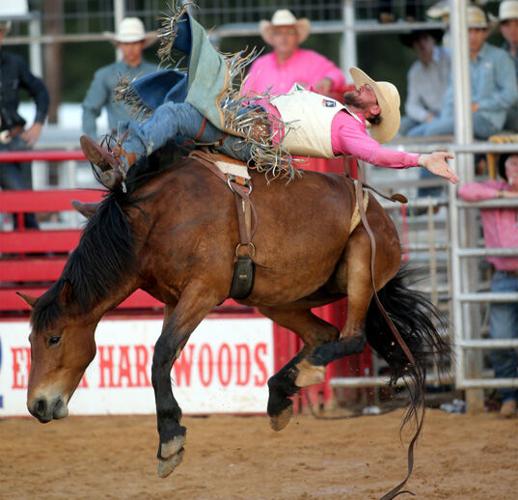 Coming out of chute 3, it's the 2023 Jasper Pro Rodeo Local News