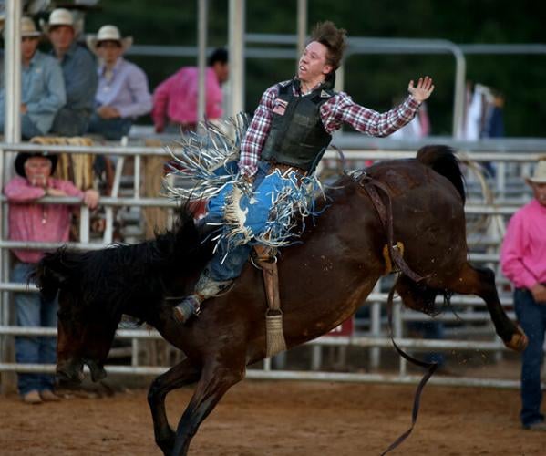 Coming out of chute 3, it's the 2023 Jasper Pro Rodeo Local News