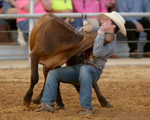 Coming out of chute 3, it's the 2023 Jasper Pro Rodeo Local News