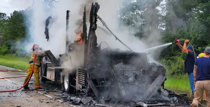 Fire destroys motorhome | Local News | kjas.com