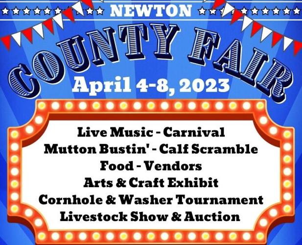 Newton County Fair will be Tue, Apr 4th through Sat, Apr 8th Civic