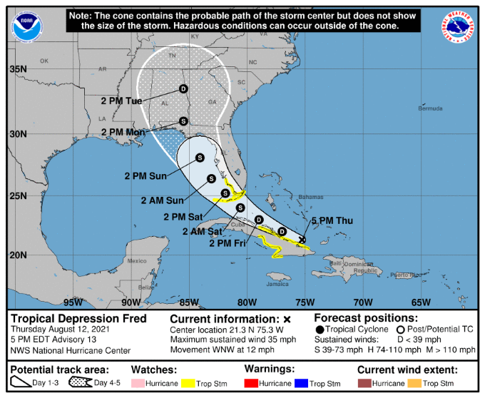 Fred Loses Strength While System Trailing Behind Increases Potential Local News Kjas Com