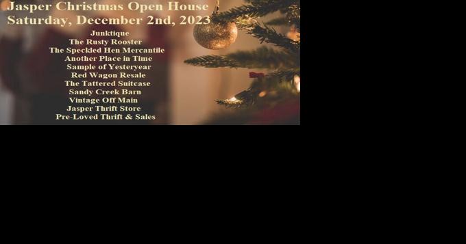 Christmas Open House at several Jasper businesses will be Sat, Dec 2nd - Vimarsana News