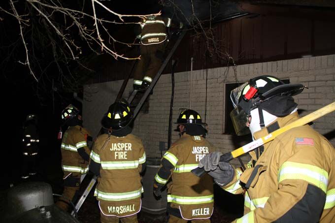 Local firemen respond to burning home on James Street. | Local News ...