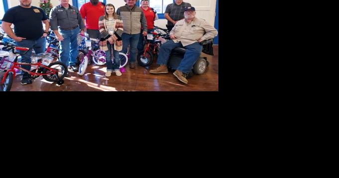 Jasper VFW Post 6380 presented bicycles to JCSO Blue Santa Program - Vimarsana News