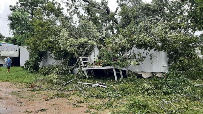 Tree fell on a mobile home in Jasper, neighbor helped woman escape the ...