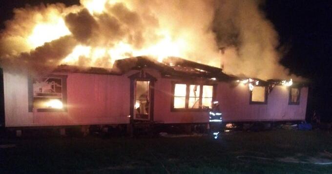 Mobile home in Newton destroyed in late night fire | Local News | kjas.com