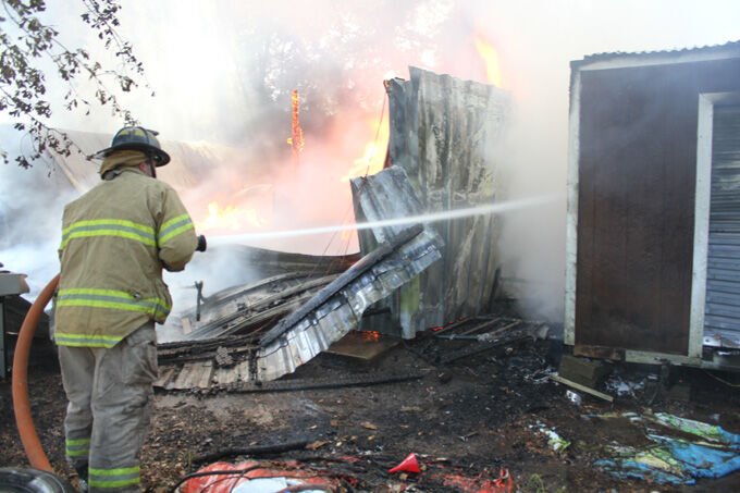 Fire destroys barn and storage building west of town | Local News ...