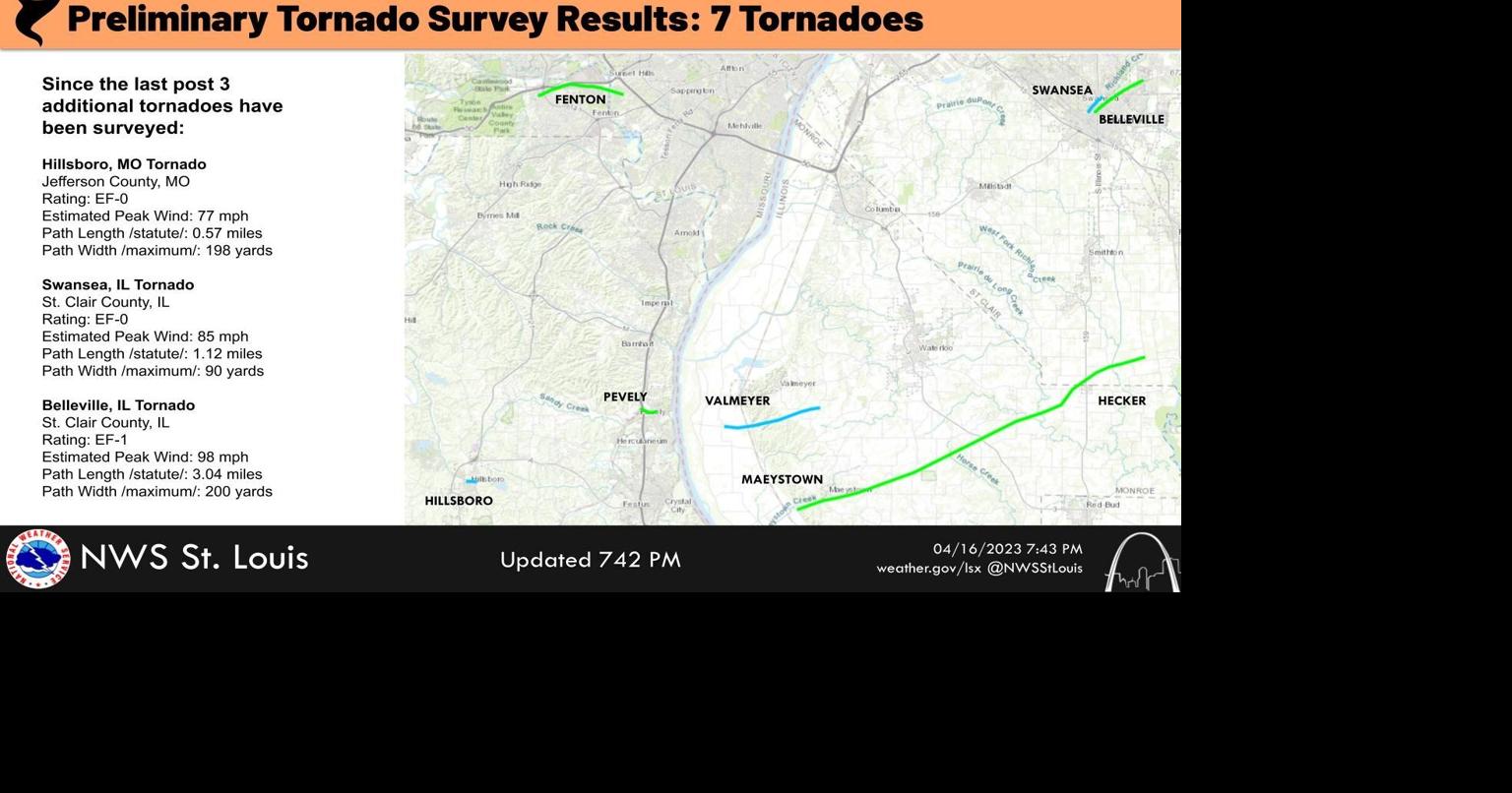 Seven tornados touch down in St. Louis area over the weekend | Newsroom ...