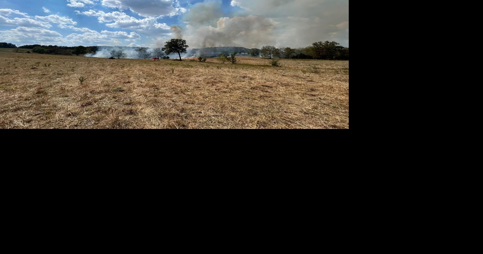 Large natural cover fire in northeast Laclede County engulfs 150+ acres