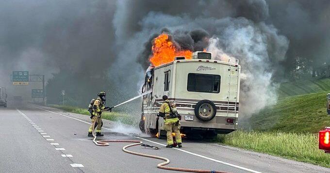 No one injured when RV catches fire in Columbia | Newsroom | kjluradio.com