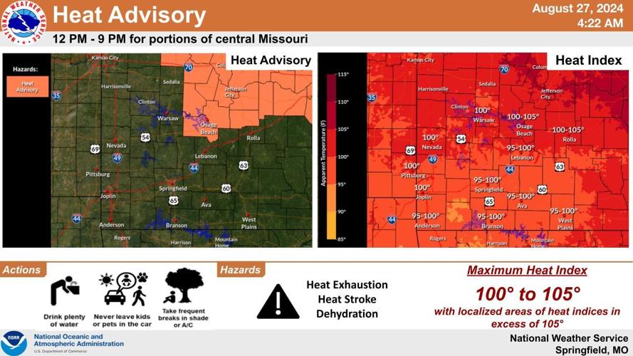 Heat advisory remains in effect today, thunderstorms possible ...