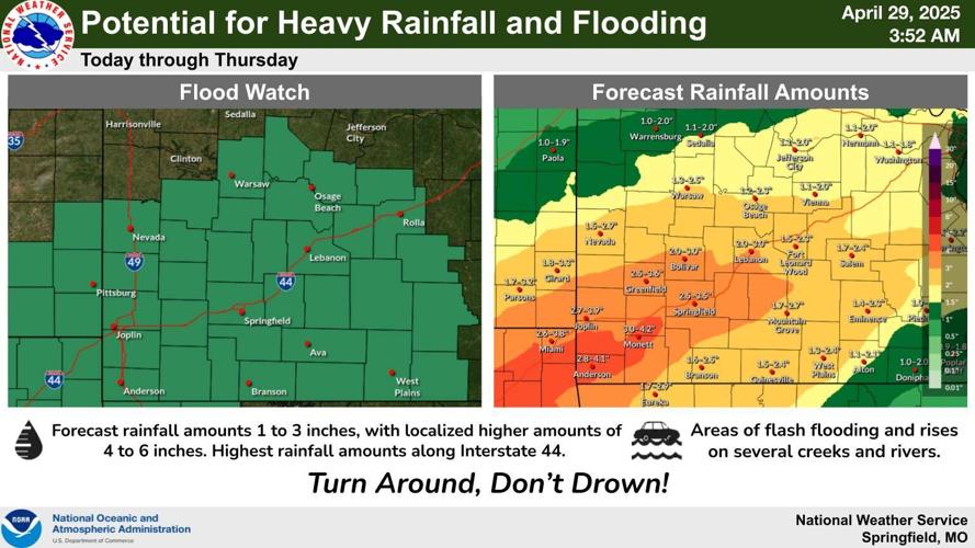 UPDATED: Severe storms and flooding possible this week, Flood Watch ...