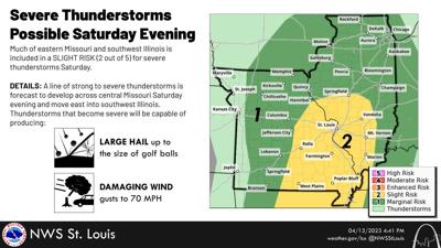 Severe thunderstorms possible in area Saturday night | Newsroom ...