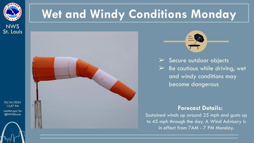 It will be a wet and windy start to the week, with Wind Advisory in ...