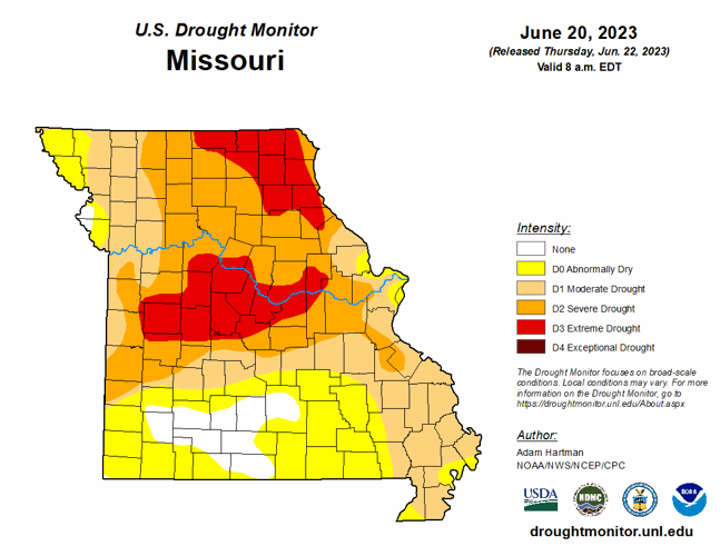 Drought conditions worsen in Missouri, expanding northward and across ...