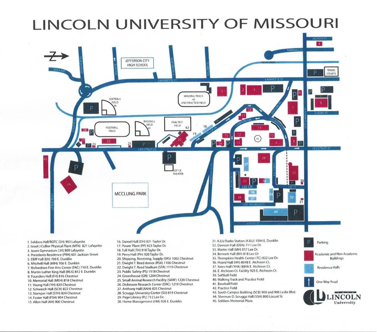 Lincoln University map Newsroom