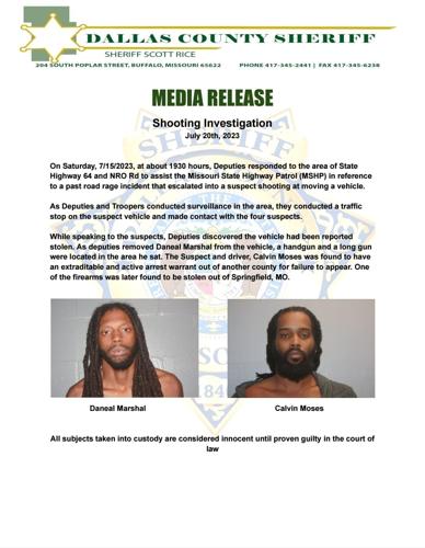 Two men arrested in Dallas County following alleged road rage shooting ...