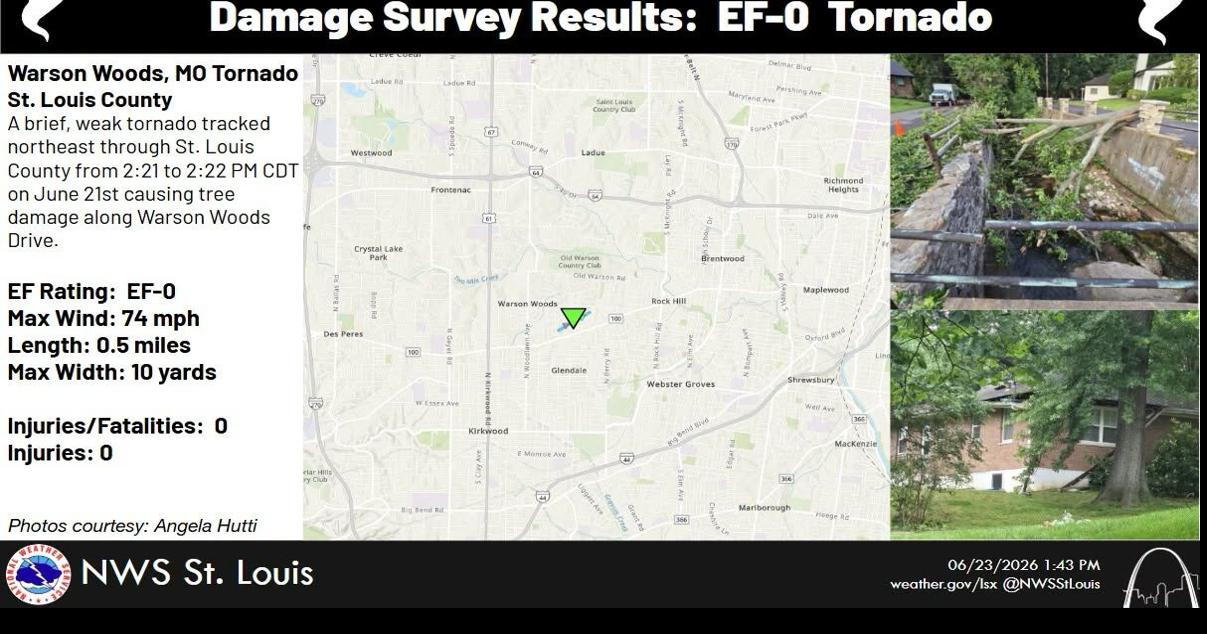 Tornado confirmed to have touched down Sunday in Missouri, flooding possible this week