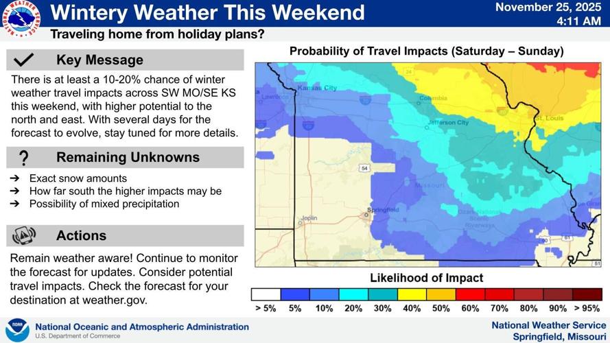 Wintry weather this weekend may impact Thanksgiving travel | Newsroom ...