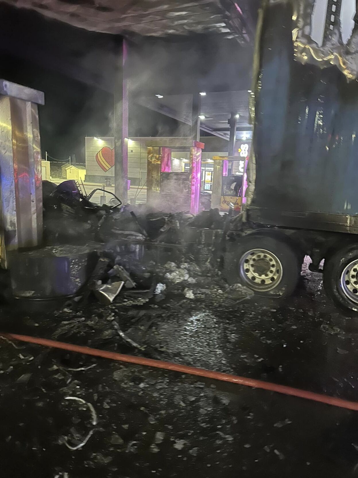 Semi-truck catches fire at Montgomery County truck stop | Newsroom ...
