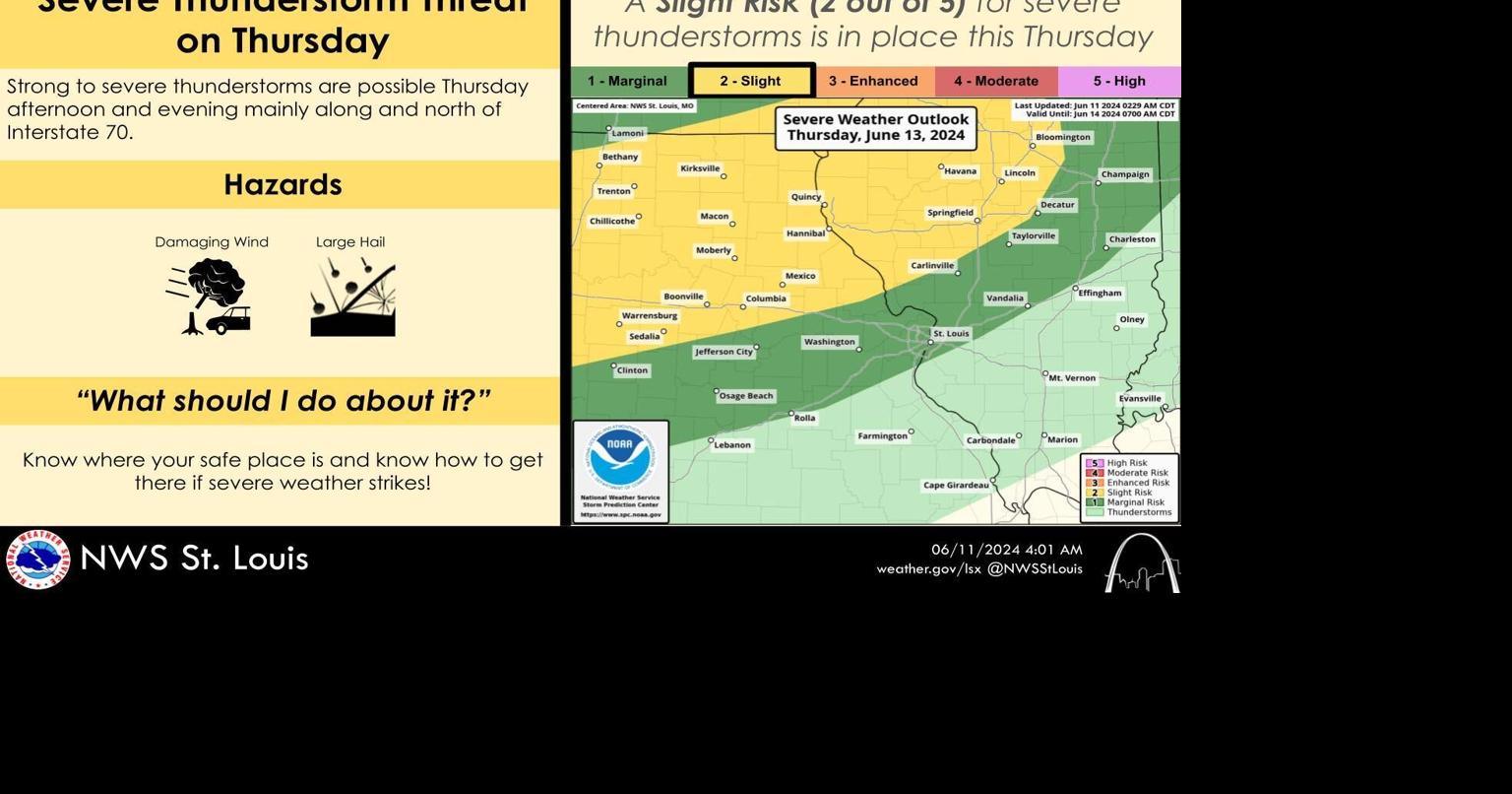Another round of severe weather possible Thursday | Newsroom ...