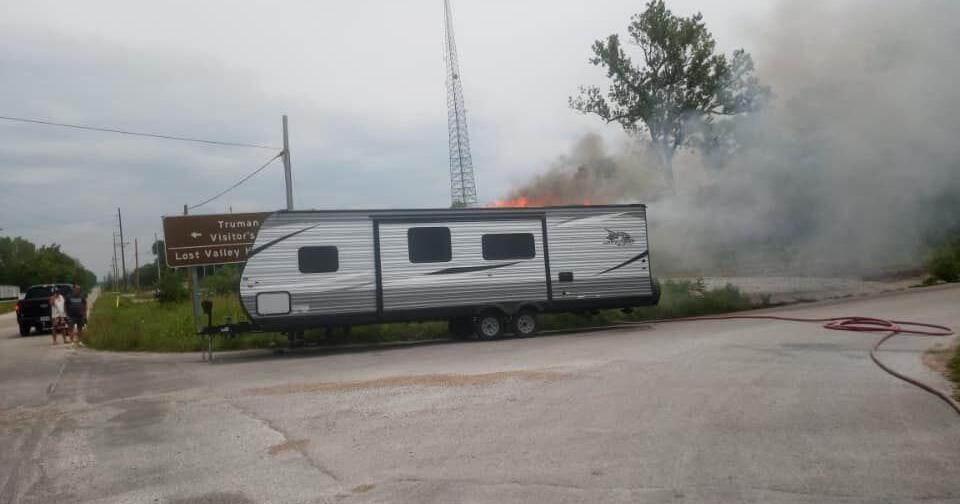 Camper trailer destroyed by fire in Benton County | Newsroom ...