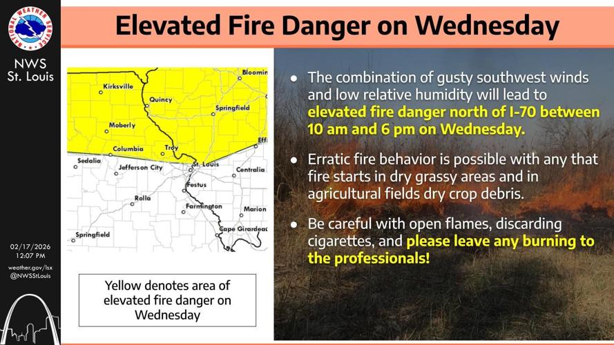 Gusty winds & dry conditions contribute to fire warnings in central ...