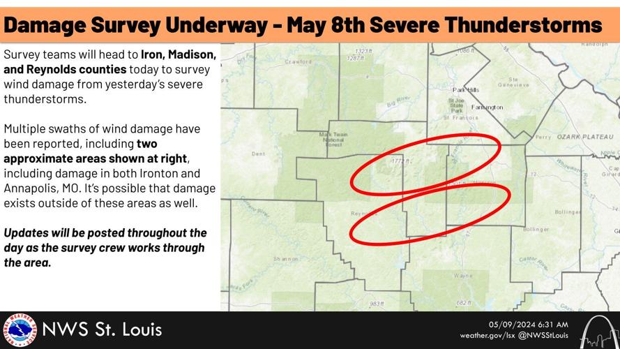 National Weather Service confirms two tornadoes Wednesday ... one in ...