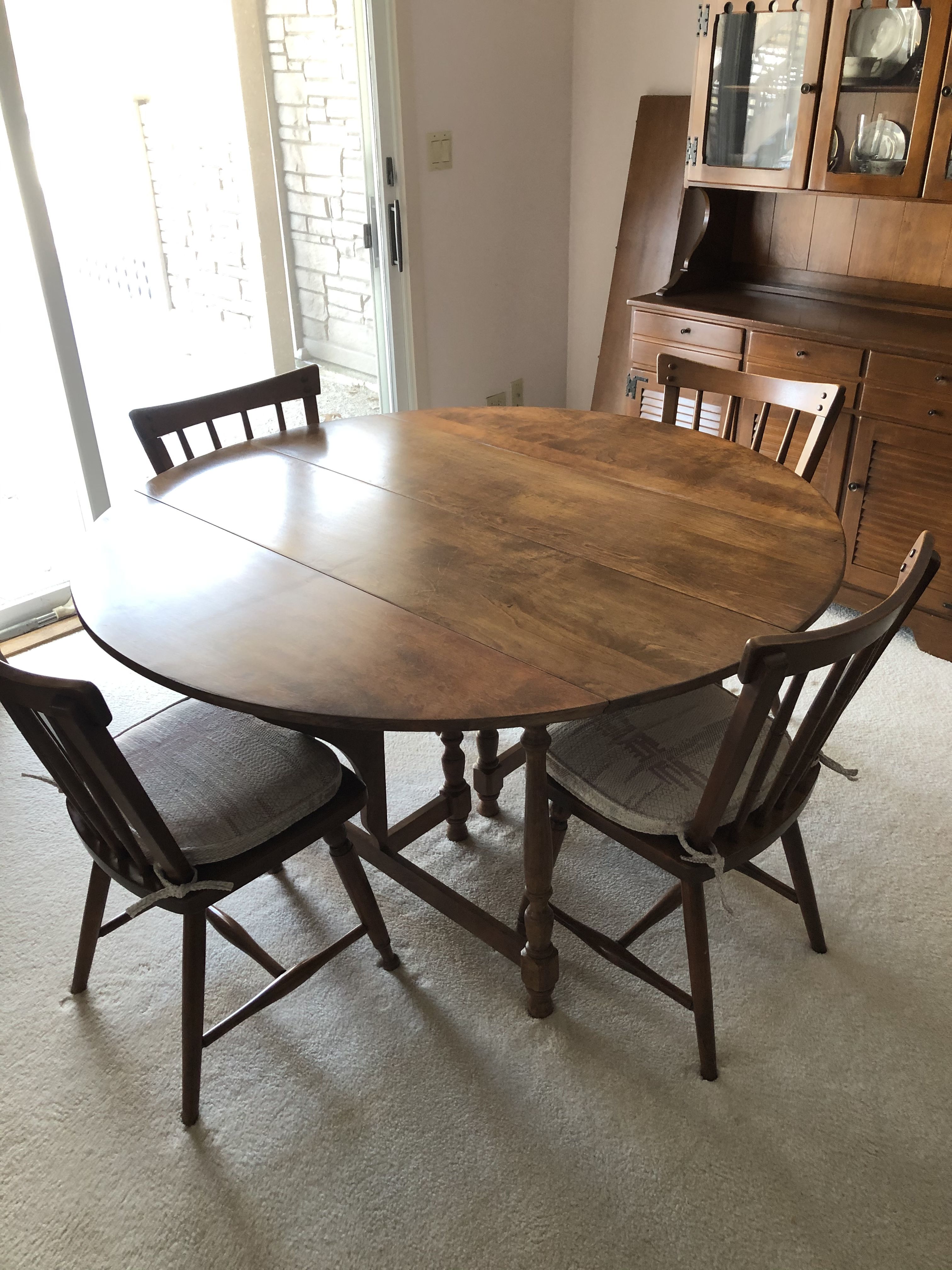 Ethan Allen Dining Room Table And Hutch Home Furnishings