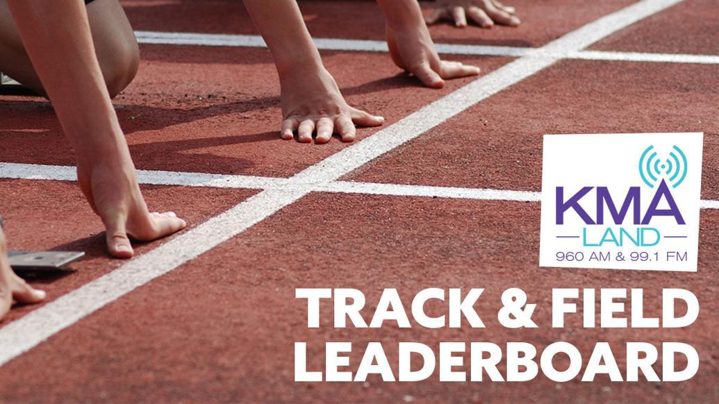 KMAland Track & Field Leaderboard V4.0 Monday, April 25th Sports