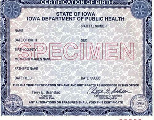 Thousands of Iowans encouraged to get a new birth certificate News