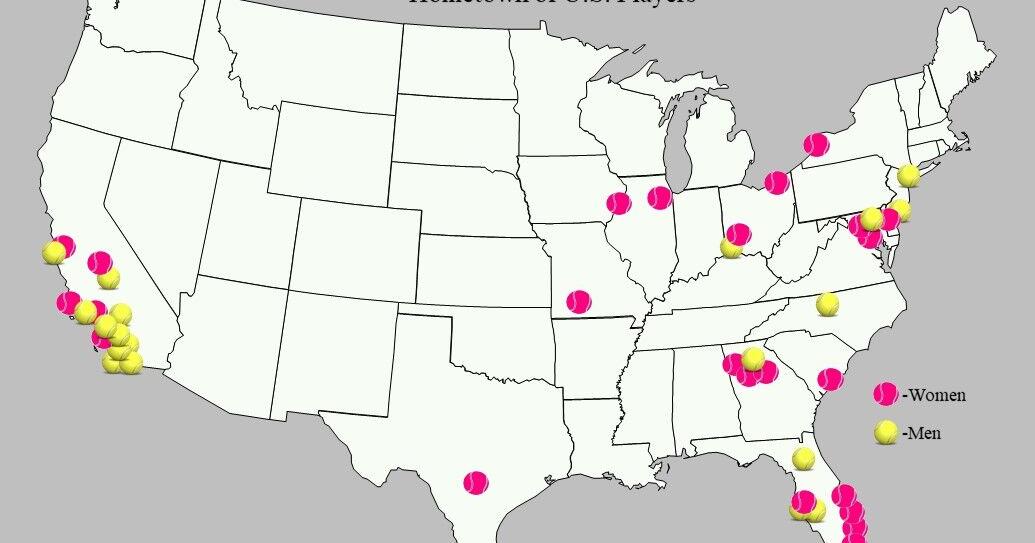 Geography with Goudge: U.S. Open Tennis Players, 2023 Geography with Goudge: U.S. Open Tennis Players, 2023
