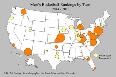 Geography With Goudge Men S Basketball Rankings By Team News