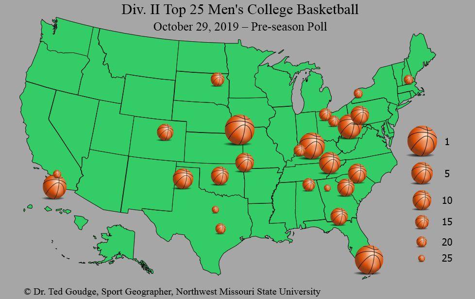Geography With Goudge D2 Top 25 Men S College Basketball News