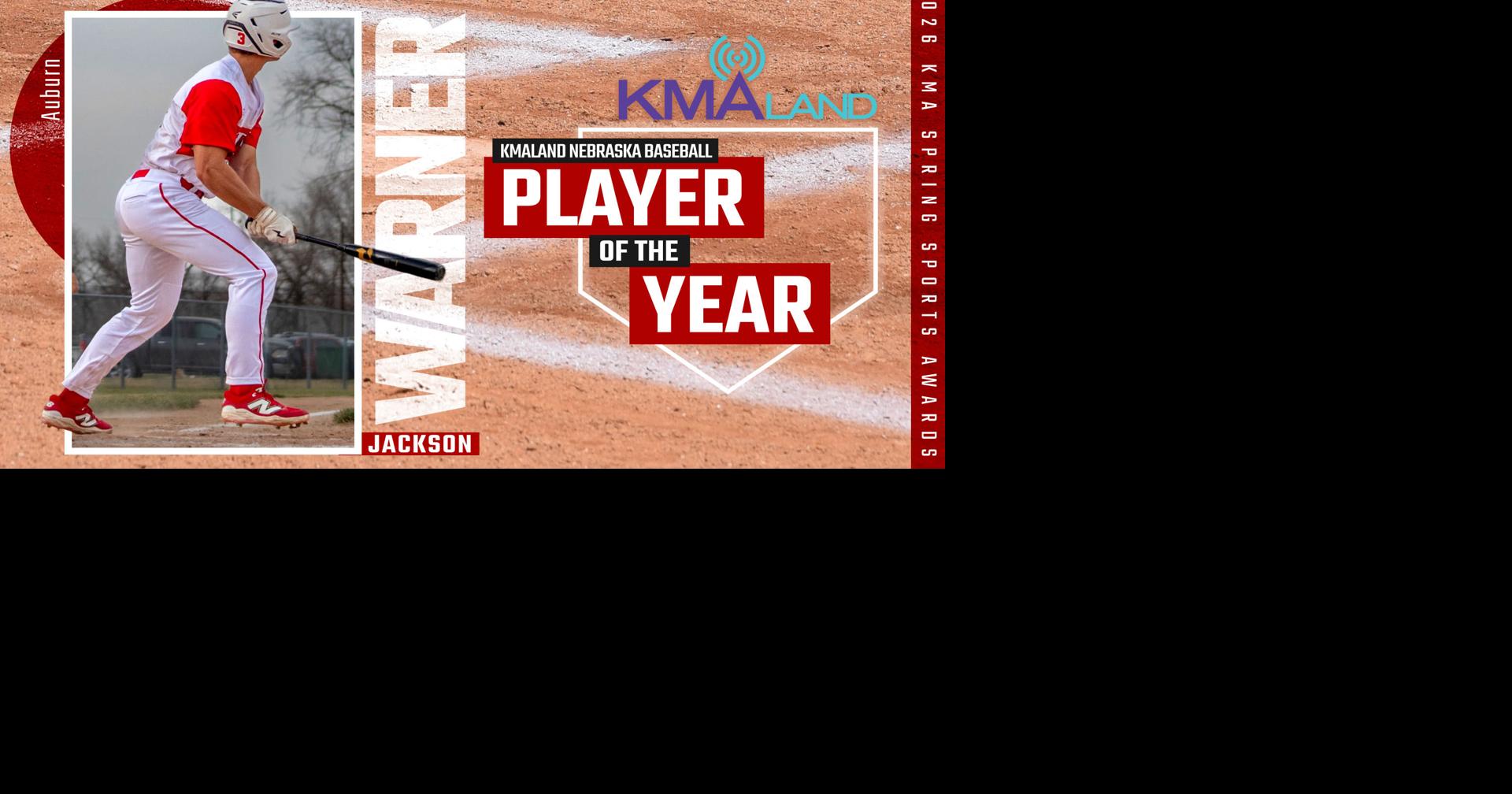 Historical season helps Auburn's Warner land second straight KMAland Nebraska Baseball Player of the Year