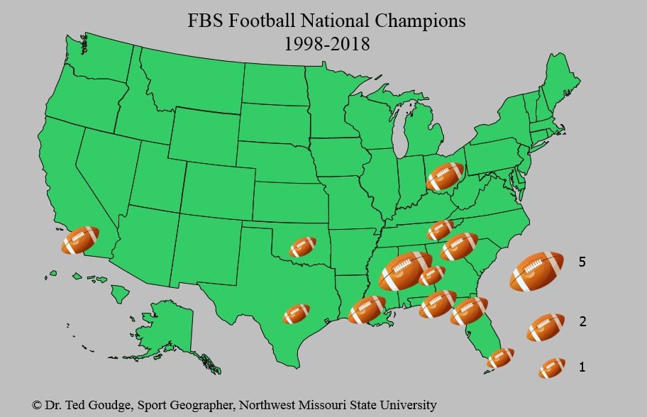 Geography with Goudge: NFL Super Bowl Winners, Sports