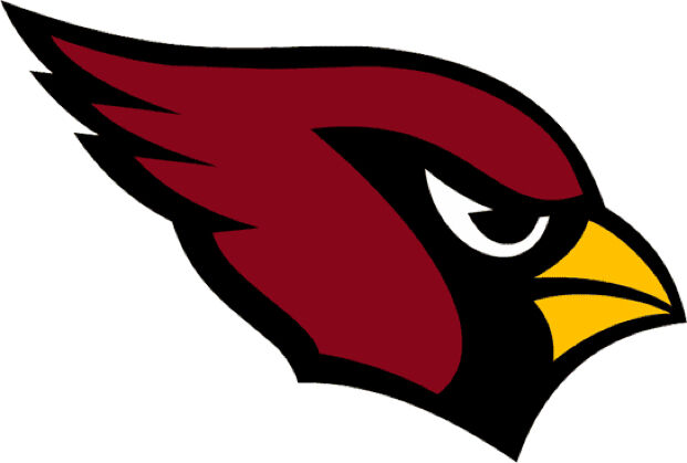 Arizona Cardinals Logo State Wood Sign